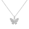 Crystal Tennis Butterfly Choker Necklaces for Women