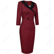 Vintage Classic Houndstooth Charming  Fashion