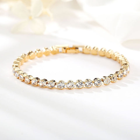 Tennis Bracelets For Women Wedding Gift Gold Silver