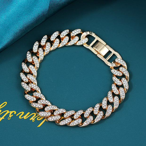 Chain Bracelets For Women Men Gold Silver Color