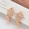 Korea Design Rhinestone Clip On Earrings