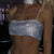 2022 Sequin Shiny Crystal Chain Tank Top Glitter Metal Mesh