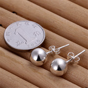 Sterling Silver 8/10/12mm Smooth Solid