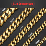 Bracelet Stainless Steel Cuban Link Chain Bracelets