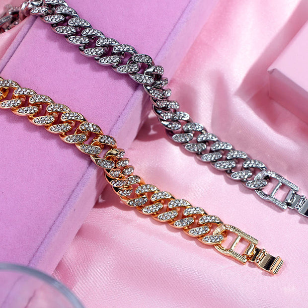 Chain Bracelets For Women Men Gold Silver Color