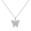 Crystal Tennis Butterfly Choker Necklaces for Women