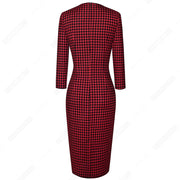 Vintage Classic Houndstooth Charming  Fashion