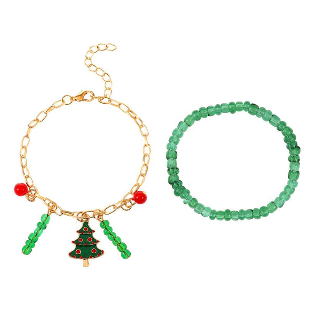 Hot Cool Double Layer Christmas Bracelets For Women