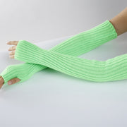 New Long Fingerless Gloves Women's Winter Warmer