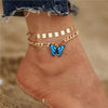 Fashion Gold Color Simple Chain Anklets