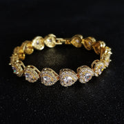 Bangle Bracelet 14K Gold Wedding Bracelets For Women