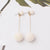 New Artificial Hair Ball Drop Earrings