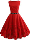 Floral Print Women Summer Dress Hepburn