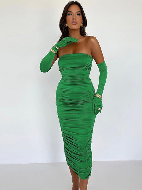 Female Strapless Backless Tight sexy Dress For Women