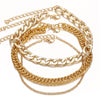 Fashion Gold Color Simple Chain Anklets