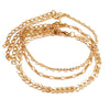 Fashion Gold Color Simple Chain Anklets