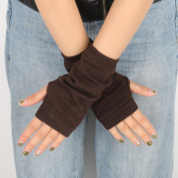 Knitted Gloves Long Fingerless Gloves Women‘s