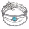 Fashion Gold Color Simple Chain Anklets